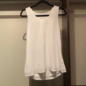 RW& Co. White Long Layer tank (double layered)